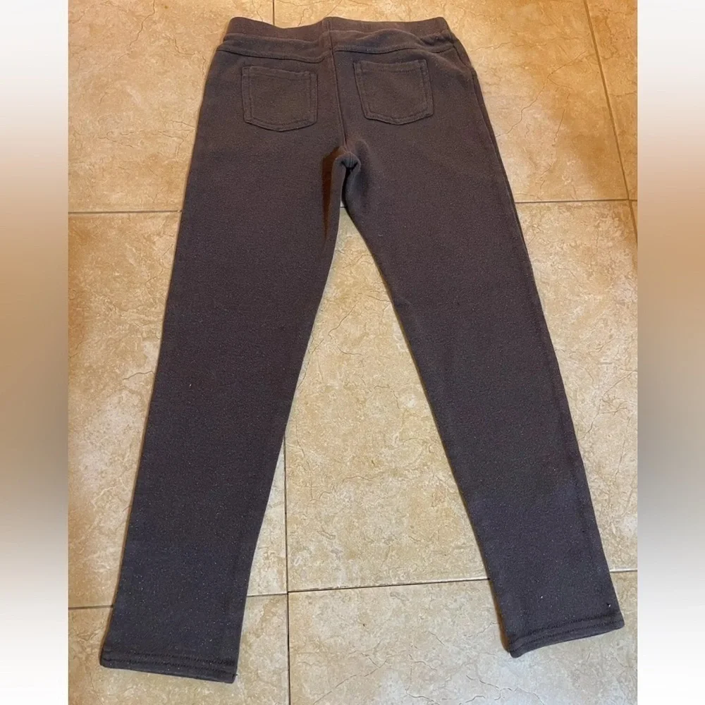 Carters kids girls pants/ leggings with lurex size 8 grey